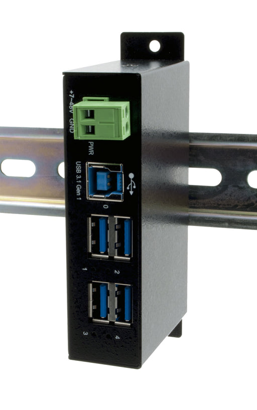 EAN 4718359015045 - EXSYS EX-1504HMS hub de interfaz USB 3.2 Gen 1 (3.1 Gen 1) Type-B 5000 Mbit/s Negro imagen 1