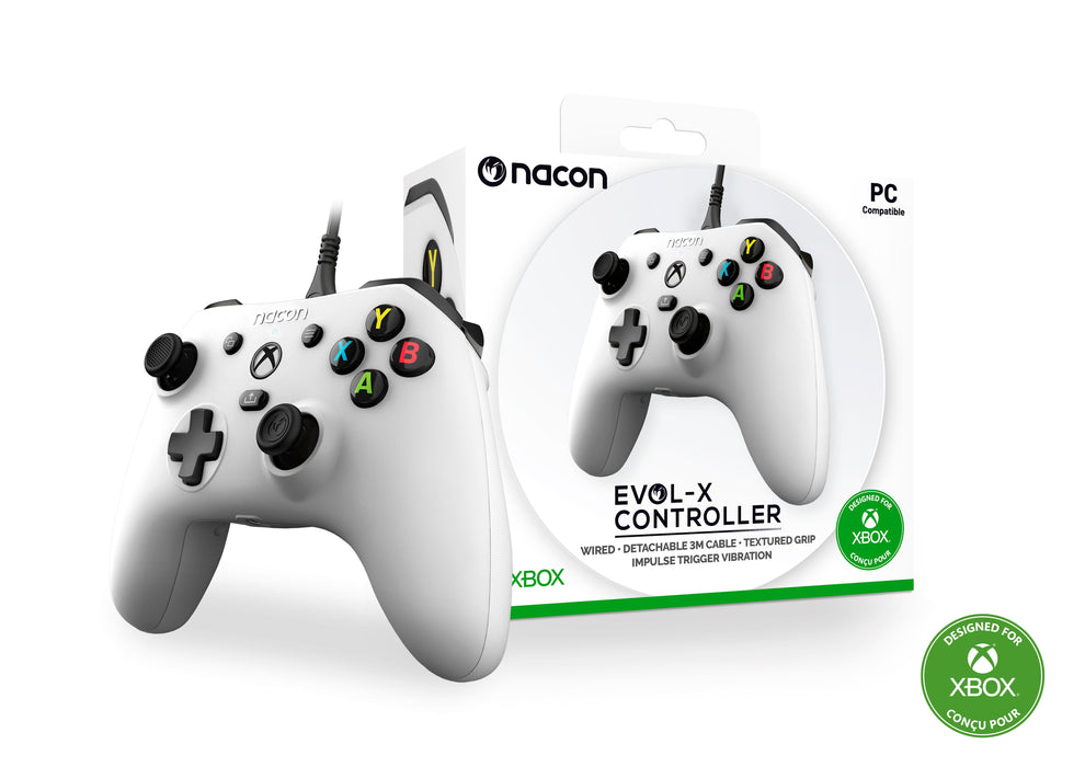 Nacon Xbxevol-Xw Controller Wired Xbox Series White