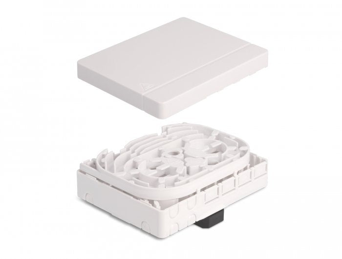 Lwl Anschlussdose Für Hutschiene 4 X Sc Simplex Oder Lc Duplex Weiss