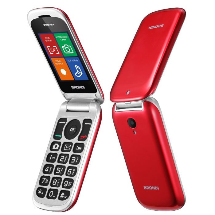 EAN 8015908780826 - Brondi Stone+ 6,1 cm (2.4") Rojo Característica del teléfono imagen 1