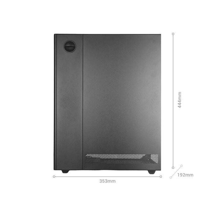 Caja Pc  Atx Mars Gaming Mc-T800 Frontal Airdot Mesh 4x Ventiladores Fdb Cablehatch Usb-C Blanco