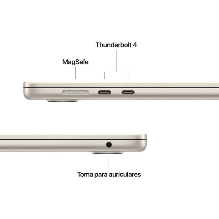 Apple Macbook Air 15,3' M5 10-Core Cpu 24gb 1tb Ssd 10-Core Gpu Blanco Estrella