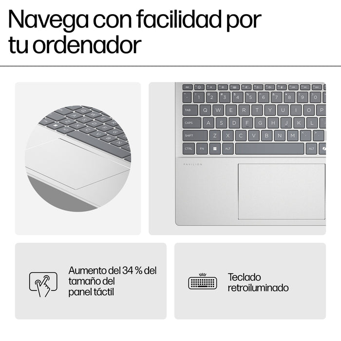 EAN 0198701576372 - HP Pavilion 16-af0022ns Intel Core Ultra 5 125U Portátil 40,6 cm (16") 2K 16 GB LPDDR5x-SDRAM 512 GB SSD  imagen 8