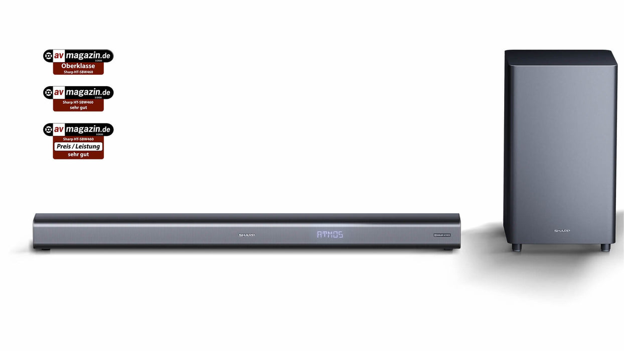 EAN 4974019117560 - Sharp HT-SBW460 altavoz soundbar Metálico 3.1 canales 440 W imagen 8