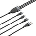 EAN 6953156229822 - Baseus Zinc Magnetic Safe cable de teléfono móvil Negro, Gris 1,2 m USB A Lightning + micro-USB B + USB C imagen 4