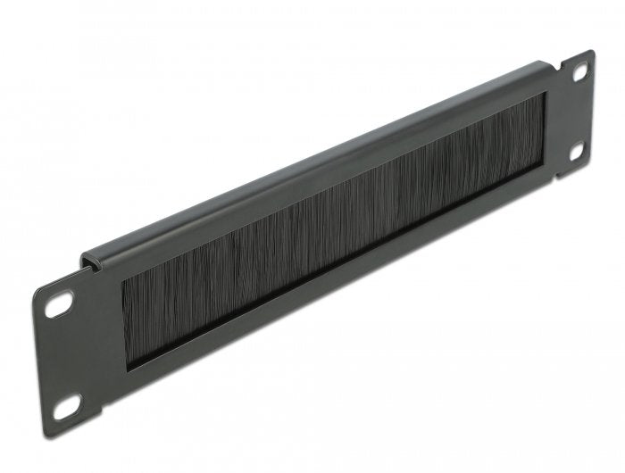 Delock 10 Cepillo Gestión Cable 1 U Negro