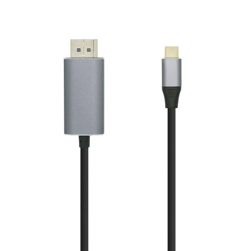 EAN 8436574704341 - AISENS A109-0395 adaptador de cable de vídeo 1,8 m USB Tipo C Aluminio, Negro imagen 1
