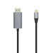 EAN 8436574704341 - AISENS A109-0395 adaptador de cable de vídeo 1,8 m USB Tipo C Aluminio, Negro imagen 1