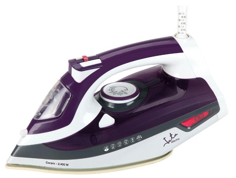 EAN 8421078033493 - JATA PL221C plancha Plancha a vapor Suela Ceramic Ultra Glide 2400 W Gris, Púrpura, Blanco imagen 1