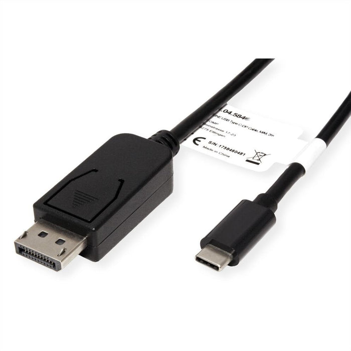 Roline Usb Typ C - Displayport Adaptercable, V1.2, St St, 1 M