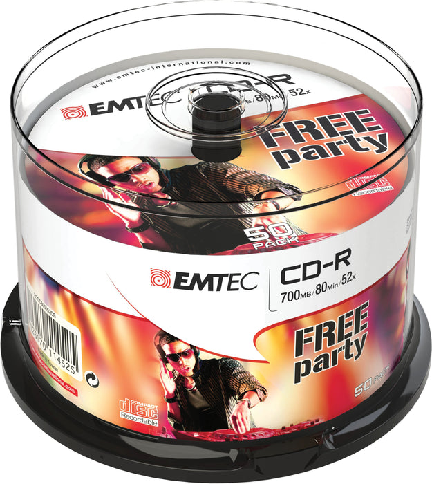 EAN 3126170114525 - Emtec ECOC805052CB CD en blanco CD-R 700 MB 52x 50 pieza(s) imagen 1