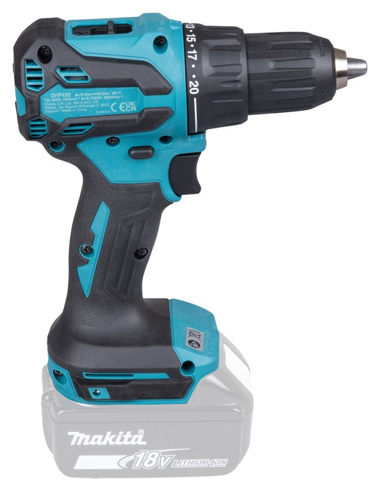EAN 0197050010247 - Makita DHP490Z destornillador eléctrico y llave de impacto 1900 RPM Azul, Negro imagen 6