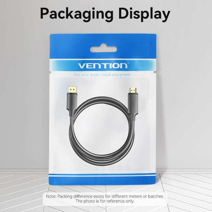 Cable Conversor Vention Hfobi Displayport Macho Hdmi Macho 3m Negro