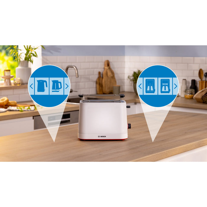 EAN 4242005403028 - Bosch TAT3M121 tostadora 4 rebanada(s) 950 W Blanco imagen 2