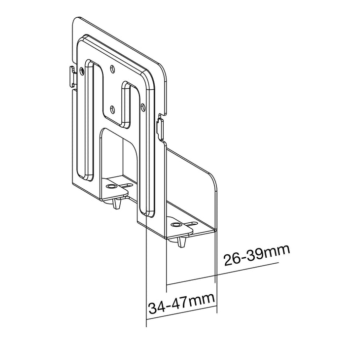 Soporte Inline Para Caja De Transmisión Multimedia, 32-46 Mm