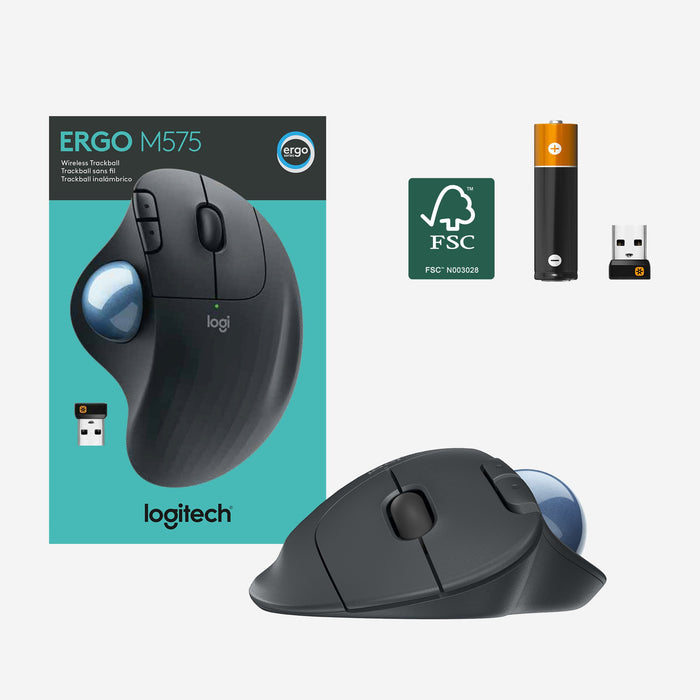 EAN 5099206092273 - Logitech 910-005872 ratón Oficina mano derecha RF Wireless + Bluetooth Trackball 2000 DPI imagen 13