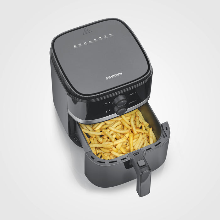 EAN 4008146042577 - Severin FR 2452 freidora Sencillo 4,3 L Independiente 1500 W Freidora de aire caliente Negro, Plata imagen 4