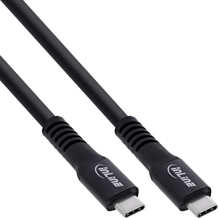 Cable De  7,50m Usb 4 G2x2 20gbps Pd60w Usb-C Macho A Usb-C Macho Negro Video 4k@60hz Video Datos Y Carga Tpe E-Marker