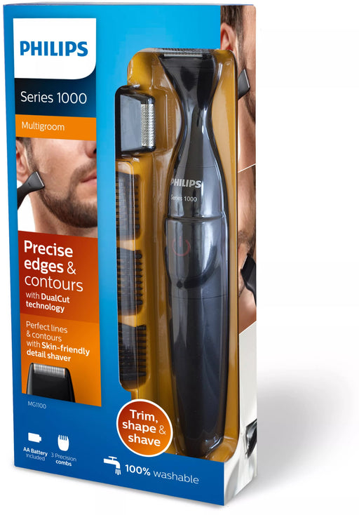 EAN 8710103701583 - Philips MULTIGROOM Series 1000 MG1100/16 depiladora para la barba 4 5 mm Negro, Rojo imagen 2