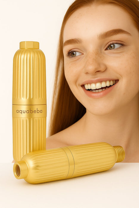EAN 8437028106155 - Aquabeba FILTRO DUCHA AQUAFILTER GOLD Sistema de filtración de agua conectado directamente al grifo Oro imagen 7
