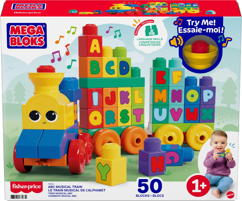 Tren Musical Abc Megabloks 50 Pzas.