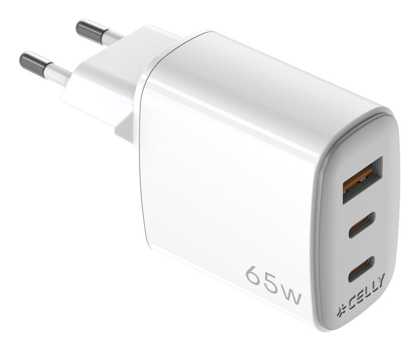 EAN 8021735212256 - Celly UPTC1USB2USBC65 cargador de dispositivo móvil Smartphone, Tableta, Teléfono Blanco USB Interior imagen 1
