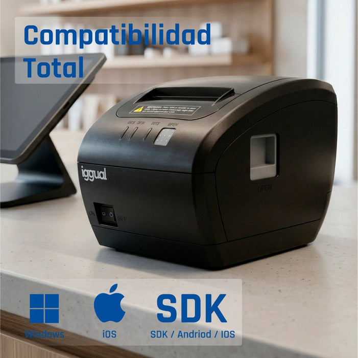 EAN 8435364319109 - iggual TP Easy 80 203 x 203 DPI Alámbrico Térmico Impresora de recibos imagen 8