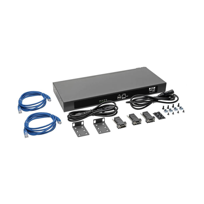 Eaton Tripp Lite Series 16-Port Serial Console Server, Usb Ports (2) - Dual Gbe Nic, 4 Gb Flash, Desktop 1u Rack, Ta - 1gbe, Rs-232 - 1u