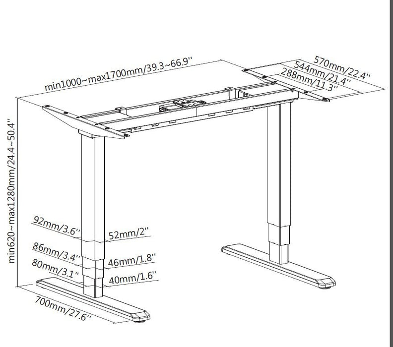 EAN 4015867205303 - Equip 650804 estructura regulable para escritorio 2 pata(s) imagen 6