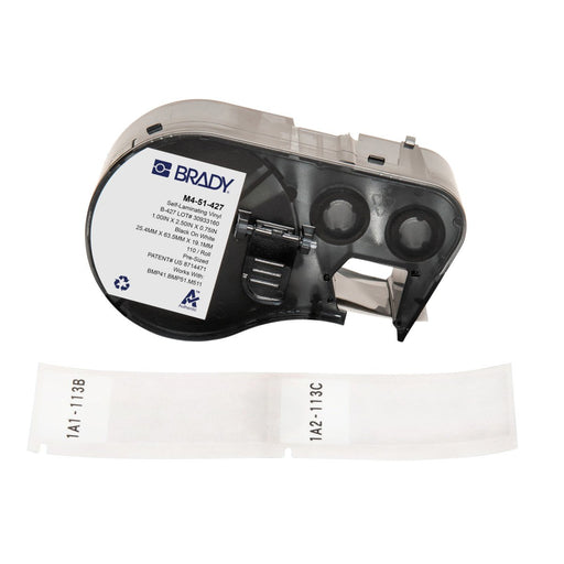 EAN 0888434591765 - Brady M4-51-427 etiqueta de impresora Negro, Blanco Etiqueta para impresora autoadhesiva imagen 1