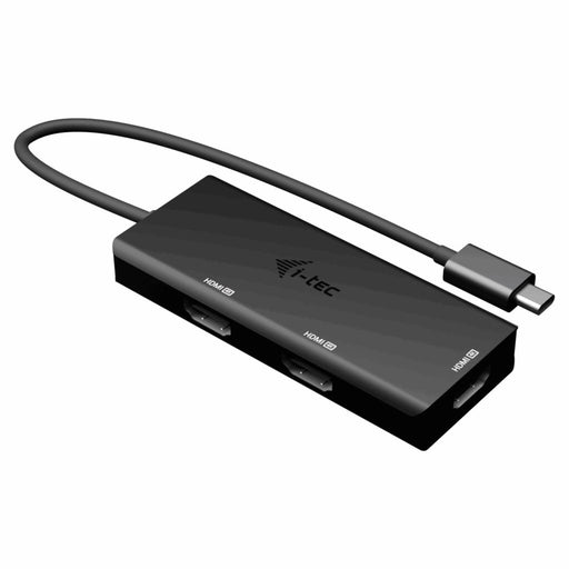 EAN 8595611707735 - i-tec C31TRIPLE4KHDMIPD adaptador de cable de vídeo 0,2 m USB Tipo C 3 x HDMI Negro imagen 1