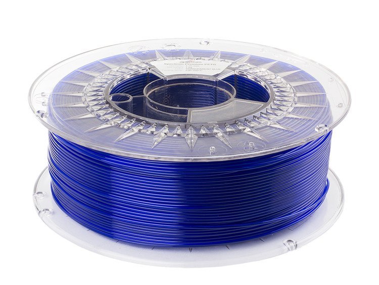 Spectrum Filaments 3d Filament Pet-G Premium 1.75mm Tranparent Azul Azul Transparente