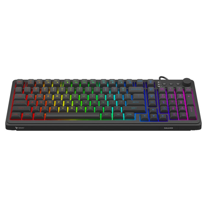 Savio Galaxis Teclado Juego Usb Qwerty Inglés De Ee. Uu. Negro