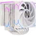 EAN 6977277369519 - Einarex EXAC-GL-300-R-W sistema de refrigeración para ordenador Procesador Refrigerador de aire 12 cm Bla imagen 2