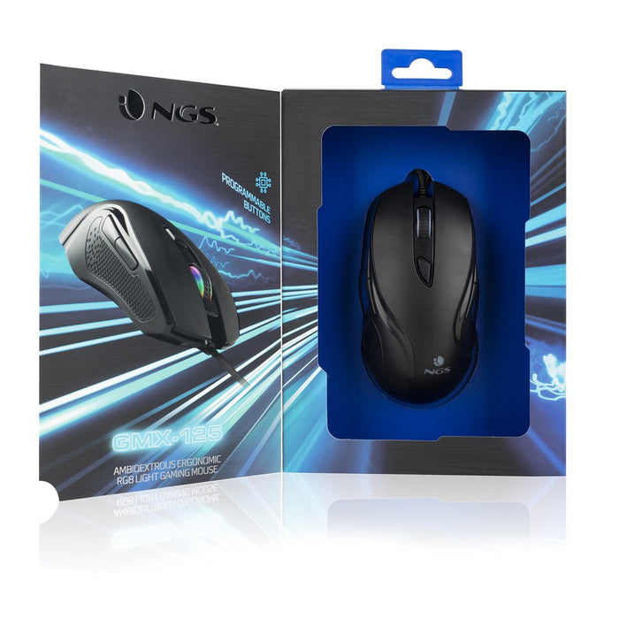 EAN 8435430618020 - NGS GMX-125 ratón Juego Ambidextro USB tipo A Óptico 7200 DPI imagen 6