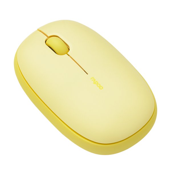 Ratón  Rapoo M660  Multimodo Inalámbrico Silencioso Amarillo