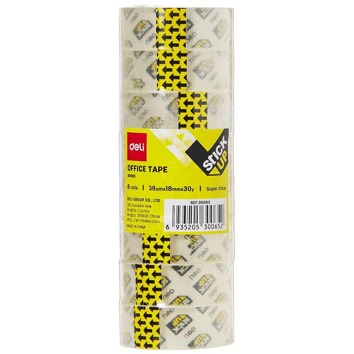 Deli Klebeband 18mm X 27m Transparentee 8 Mück