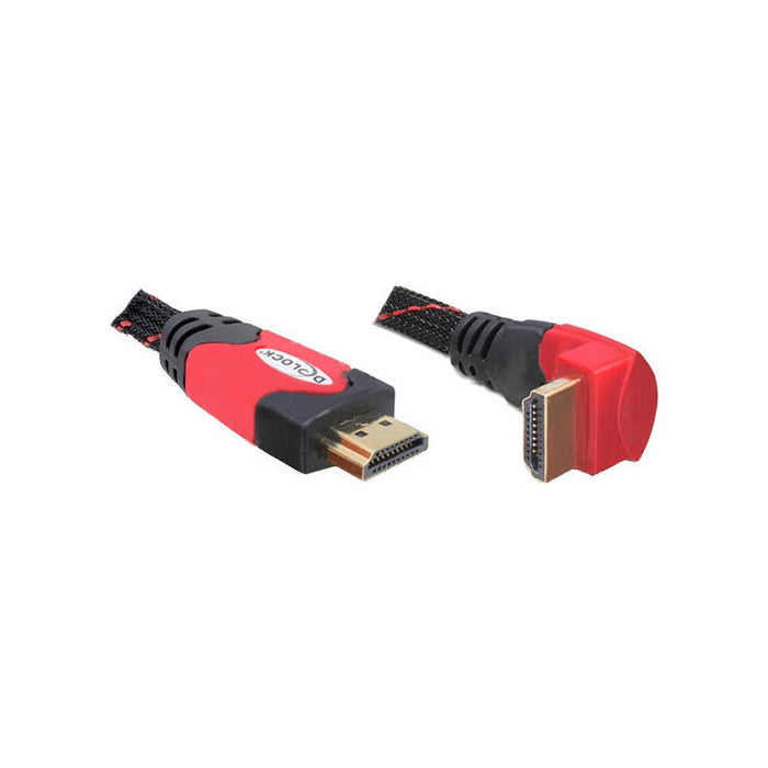 Delock Cable, Hdmi A Macho > Hdmi A Macho Angular 4k 1 M