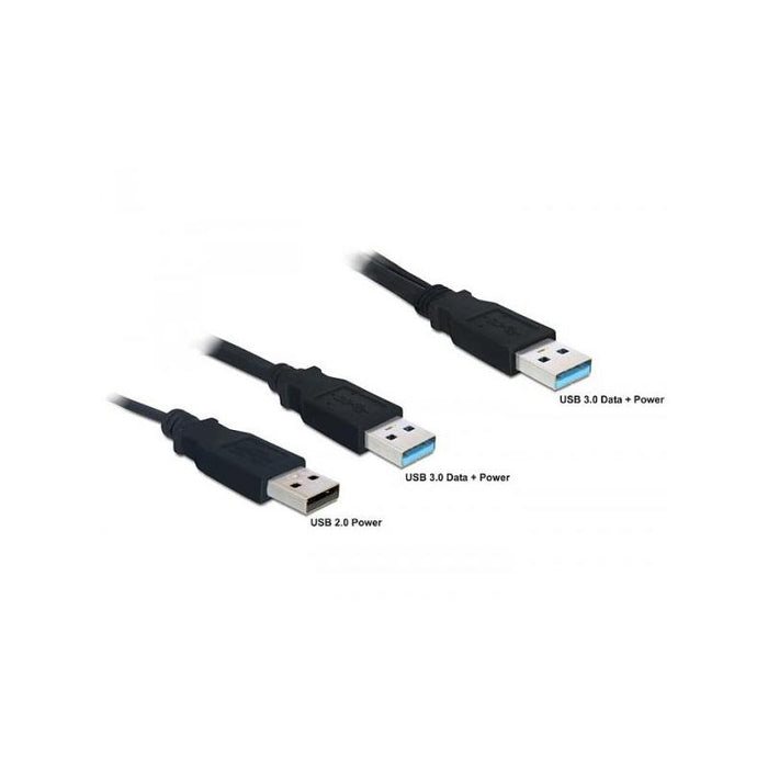 Delock Cable Usb 3.0 Y 1x Usb 3.0-A St+ Usb 2.0-A St 60cm