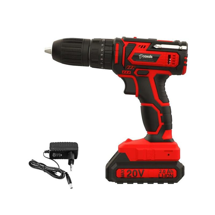 Destornillador/Taladro Inalámbrico A Batería 20v Casals Cid2050b