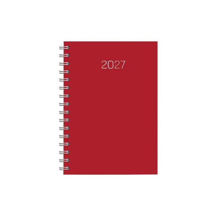 Deusto Agenda Anual D08 Wire´O 58-Premium 14.5x20.5cm Dp C21-Rojo 2027