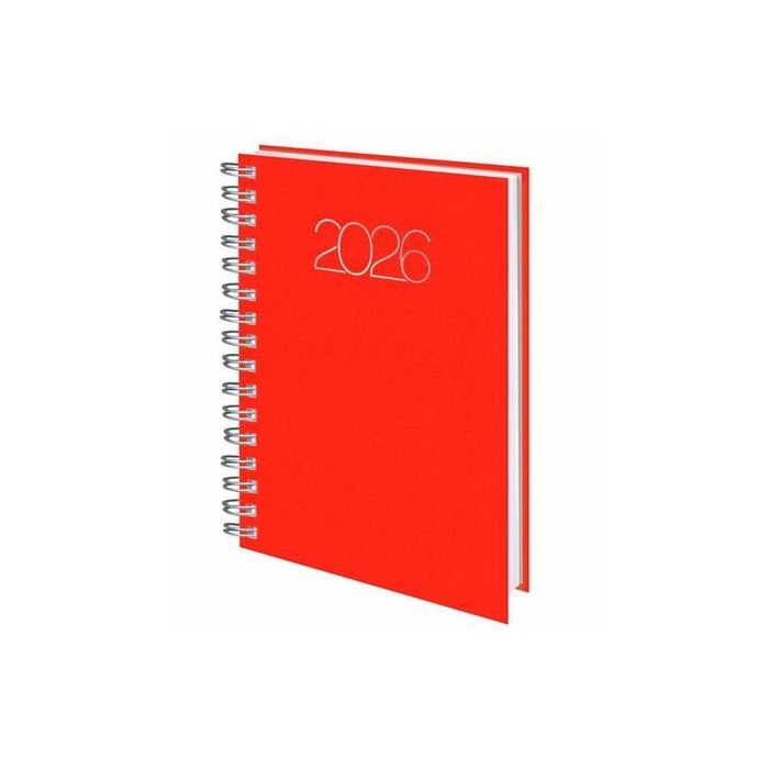 Deusto Dietario-D08 Base Wire'O 58-Premium 14.1x20.5cm Dp B31-Rojo 2026