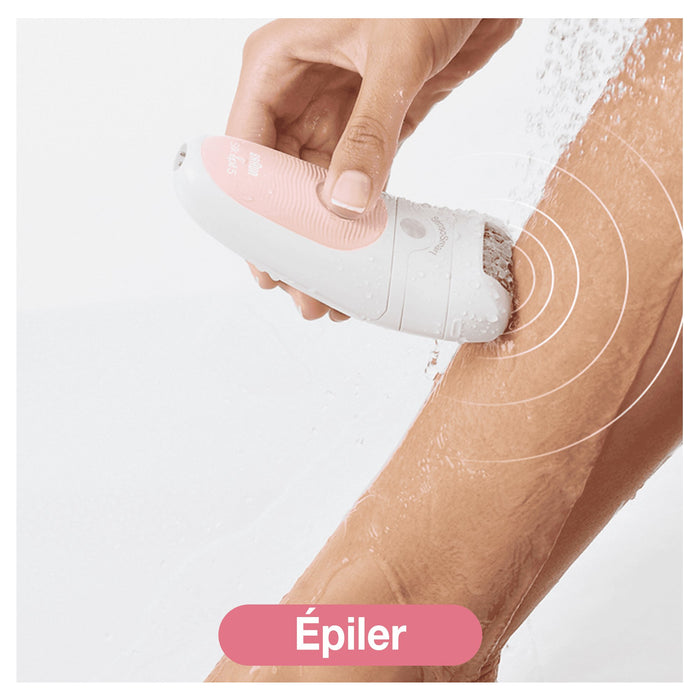 EAN 4210201223351 - Braun Silk-épil 5 Wet&Dry 81683688 depiladora 28 pinzas Blanco, Rosa imagen 9