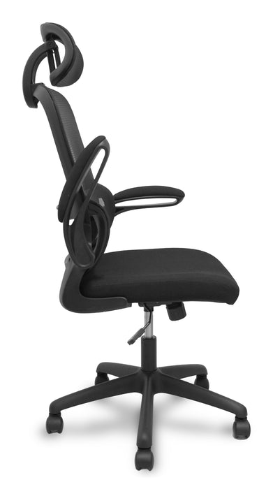Piqueras Y Crespo Forol Silla Pro525 Respaldo Malla Negro Asiento Tela Color Negro Y Cabecero