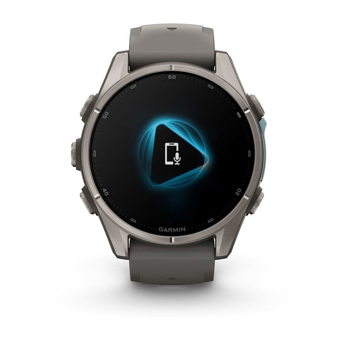 Garmin Fenix 9 Titanio Con Correa De Silicona En Gris Smartwatch 43mm