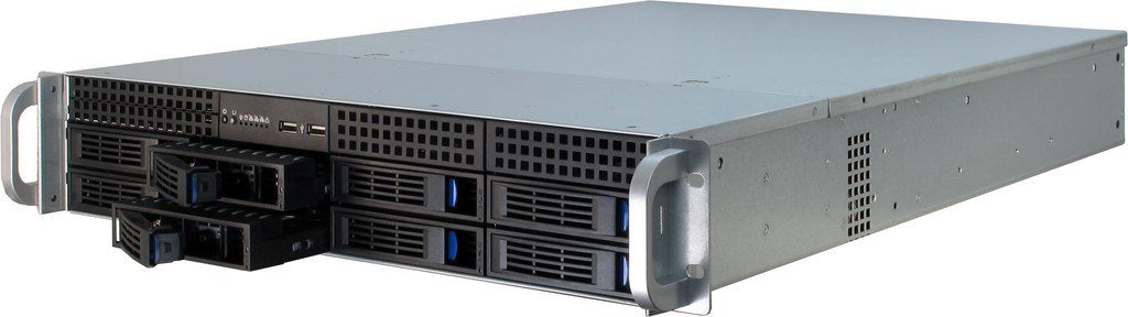 EAN 4260133126381 - Inter-Tech IPC 2U-2408 Estante Negro, Acero inoxidable imagen 5