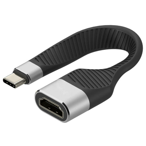 EAN 8059018367935 - Techly ICOC-USBC-FL-HD4K adaptador de cable de vídeo 0,136 m USB Tipo C HDMI tipo A (Estándar) Negro imagen 1