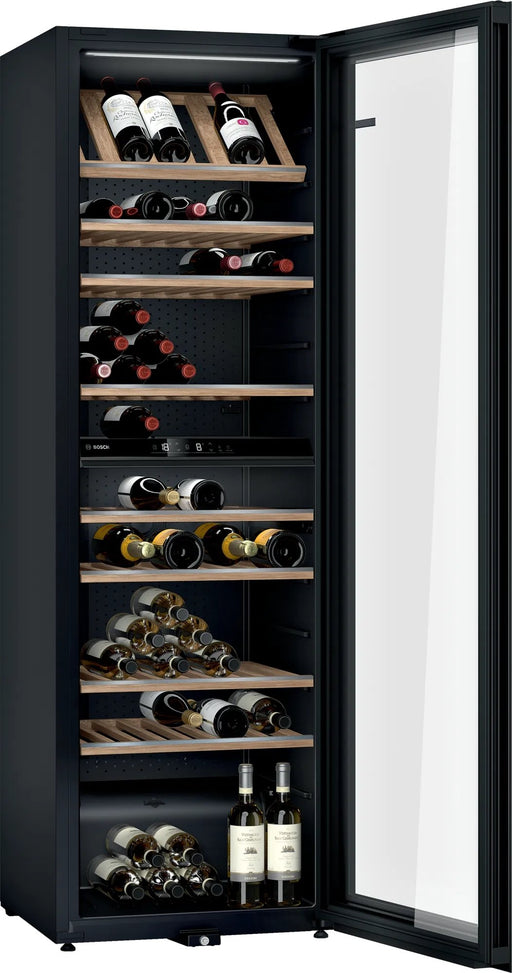 EAN 4242005193561 - Bosch Serie 6 KWK36ABGA enfriador de vino Nevera de vino Independiente Negro 199 botella(s) imagen 2