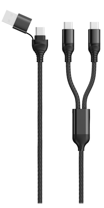 EAN 4010425973670 - 2GO 797367 cable USB 1,2 m USB A/USB C 2 x USB C Negro imagen 1