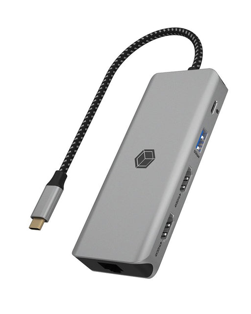 EAN 4250078173908 - ICY BOX IB-DK4012-CPD Alámbrico USB 3.2 Gen 1 (3.1 Gen 1) Type-C Antracita, Negro imagen 1